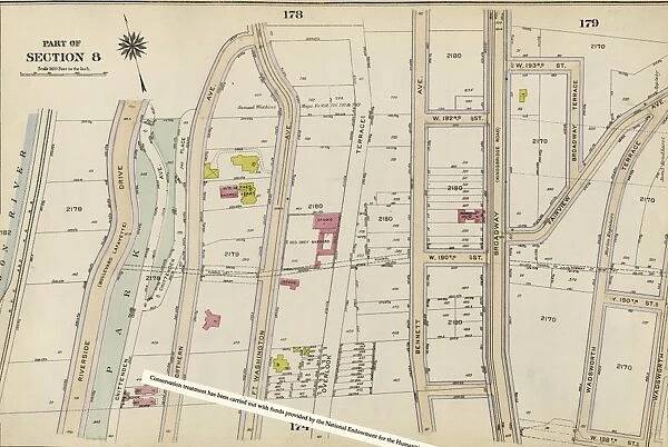 Plate 176: Bounded by Northern Avenue, Wadsworth Avenue, W