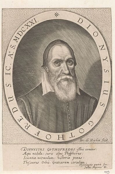 Portrait Denis Godefroy Bust scholar Dionysius Gothofredus
