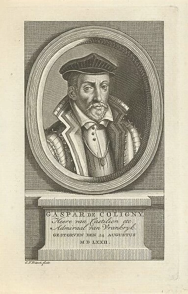 Portrait Gaspard de Coligny Portrait bust oval