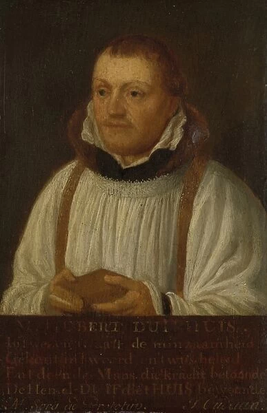 Portrait of Huybert Duyfhuys, Minister of St Jacobskerk in Utrecht, The Netherlands