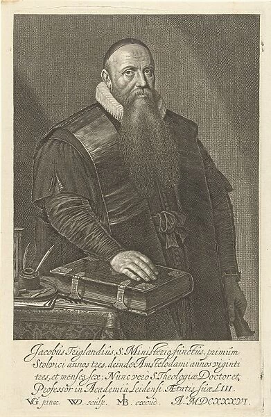 Portrait Jacobus Trigland theologian Jacobus Trigland