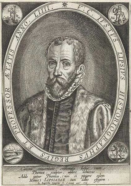 Portrait of Justus Lipsius, Jan Baptist Zangrius, 1601