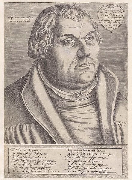 Portrait of Martin Luther, Lucas Cranach (II), 1565 - 1611