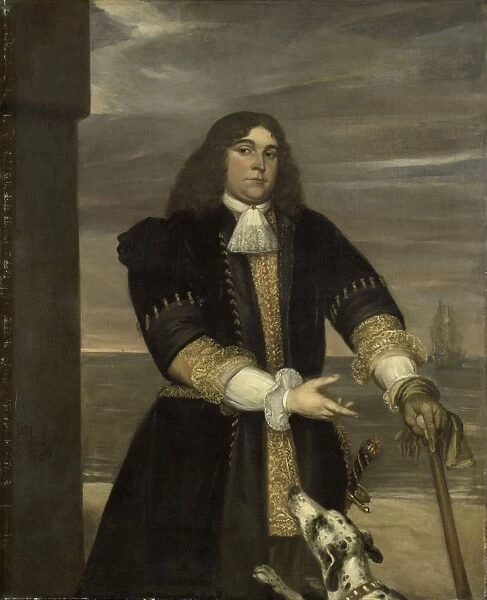 Portrait of Sea Captain Jan van Gelder, Stepson of Michiel Adriaensz de Ruyter, Jan