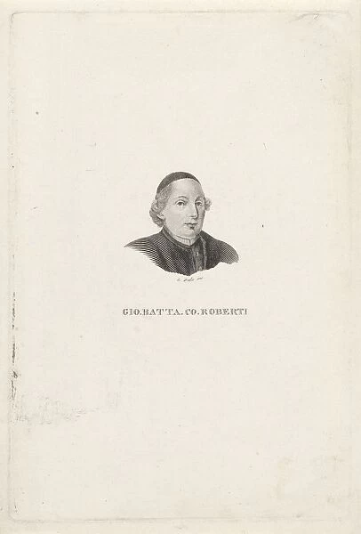 Portrait writer poet Giambattista Roberti historical persons
