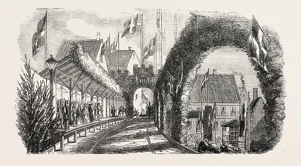 Railway Station, Flensburg, 1854
