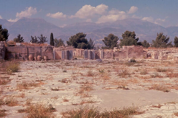 Ruins Crete Knossos Center Minoan civilization