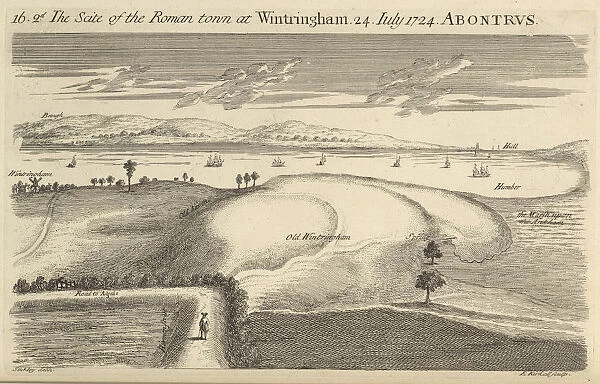 Scite Roman town Wintringham 24 July 1724 Abontrus