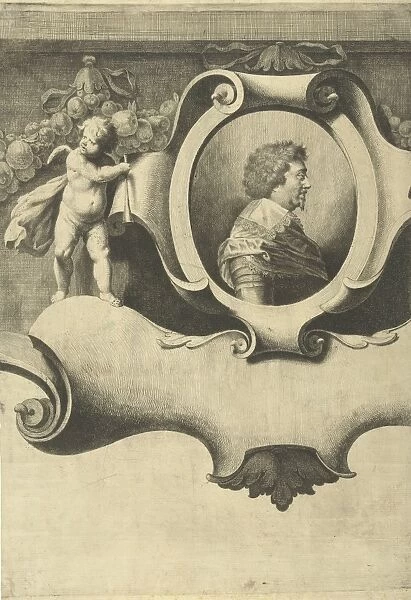 Siege of Breda, The Netherlands, sheet with portrait of Frederik Hendrik, 1637, Jan