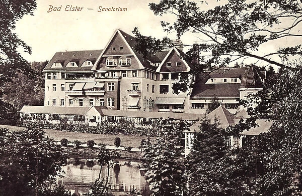 Spa buildings Saxony Buildings Bad Elster Gondelteich