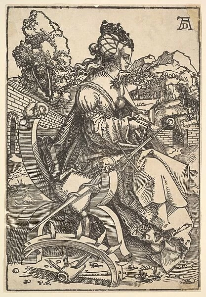 St Catherine ca 1505 Woodcut Sheet 9 7  /  16 6 23. 9