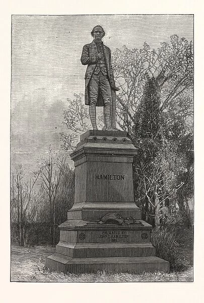 Statue Alexander Hamilton, Central Park, Us, Usa, America, United States, American