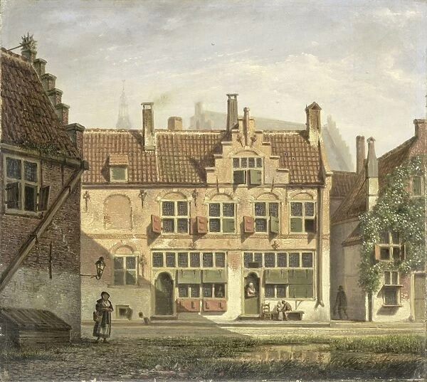 A Street in Amersfoort, The Netherlands, Johannes Jelgerhuis, 1826