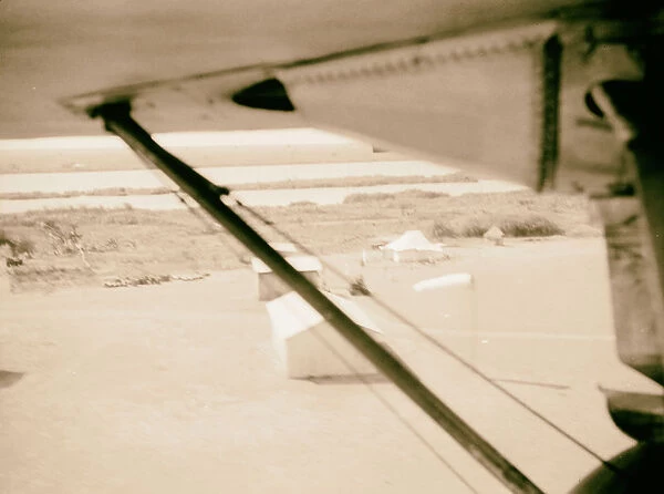 Sudan Malakal Air view landing ground tent sheds