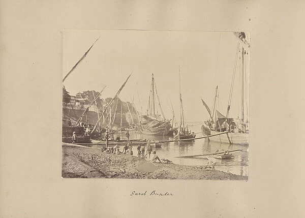 Surat Bunder India 1886 1889 Albumen silver print