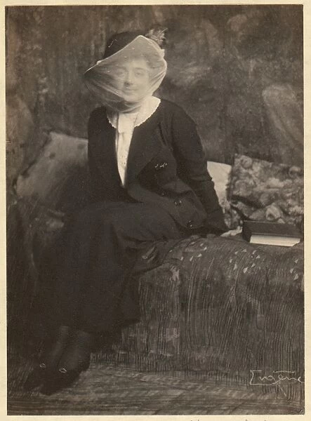 Thilda H Veiled Lady 1900s Platinum print Photographs