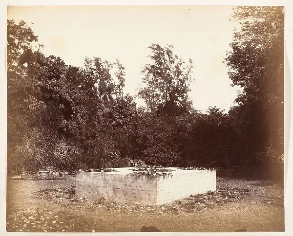 Tomb Barrackpore 1861 Albumen silver print Image