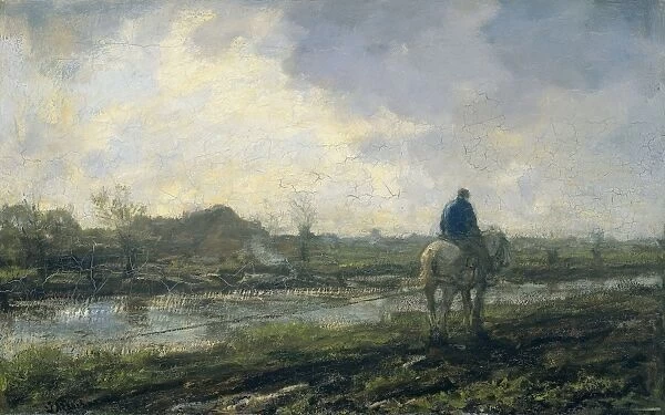 Tow path, Jacob Maris, 1894
