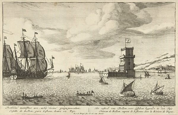 Tower of Belem in the River Tagus, Pieter van den Berge, 1694 - 1737
