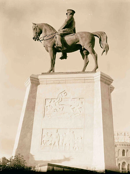 Turkey Ankara Equestrian statue close up 1935