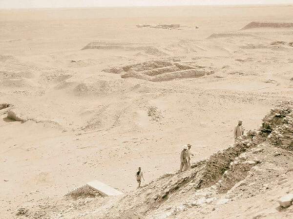 Ur Chaldees View top ziggurat steps 1932 Iraq