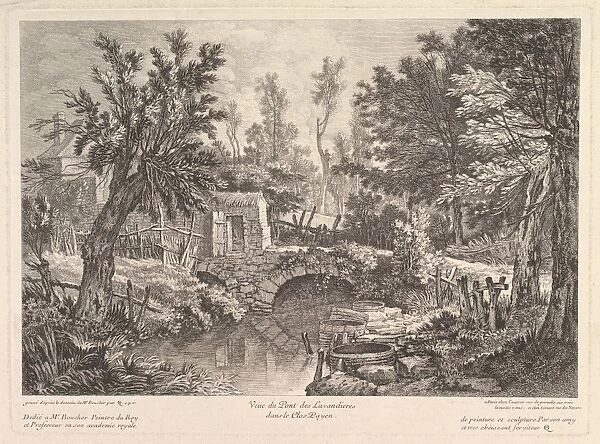 View Lavandieres Bridge Peasant House mid-18th century