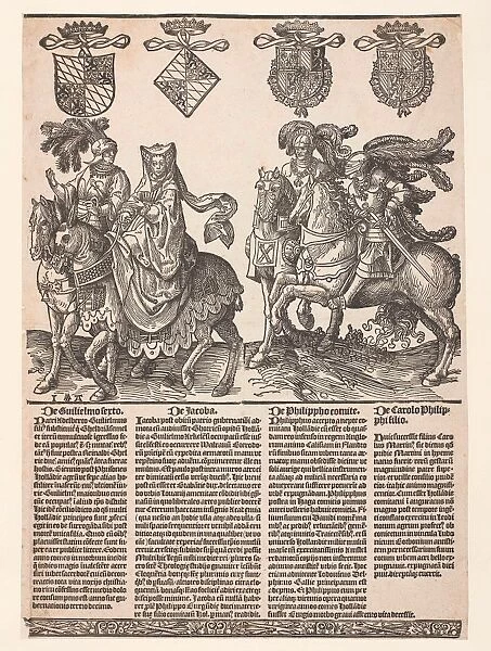 Willem VI, Jacoba van Beieren, Filips de Goede and Karel de Stoute