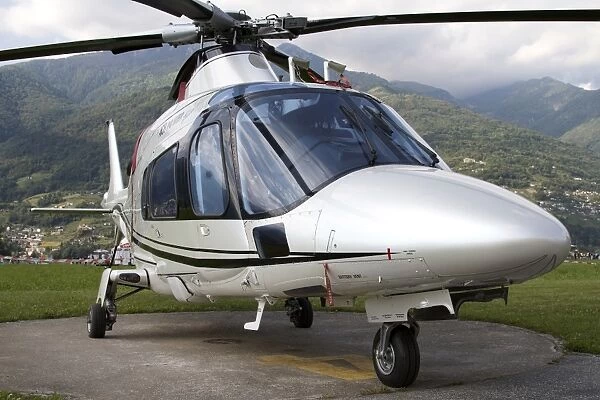 An AgustaWestland A109 Power Elite helicopter