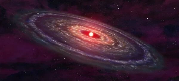 Artists concept of a protoplanetary disk