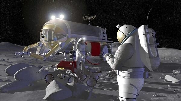 Artists rendering of future space exploration missions