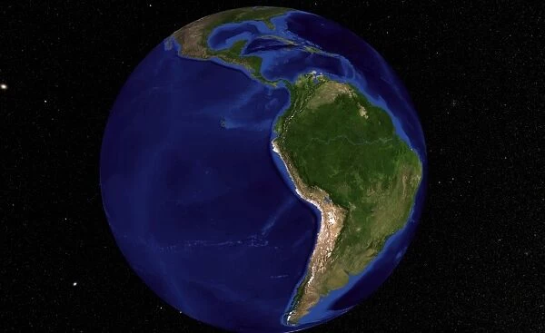 The Blue Marble Next Generation Earth showing South America