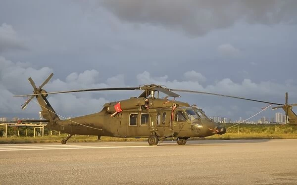 Brazilian Air Force UH-60 helicopter at Natal Air Force Base, Brazil