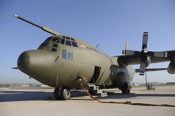 C-130 Hercules from the Austrian Air Force refueling