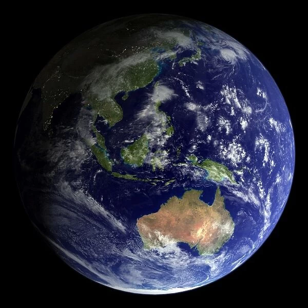 Full Earth from space showing Australia