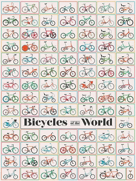 18x24 Bicycles of the World