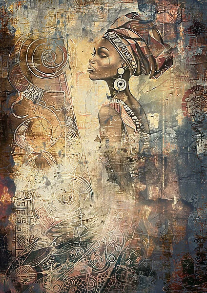 African Ethnic Art Poster 01