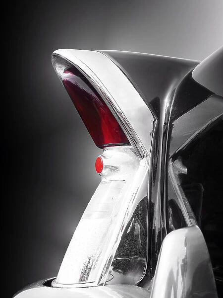American classic car Special 1956 tail fin abstract