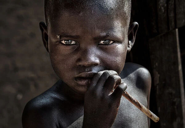 Child in a slum in Juba - South Sudan