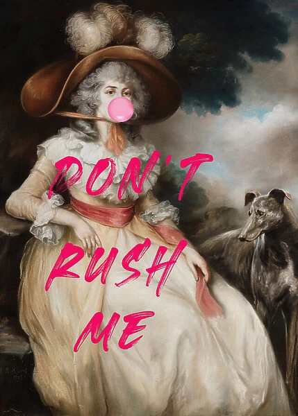 Don't Ruch Me  /  Altered Bubble Gum Collage