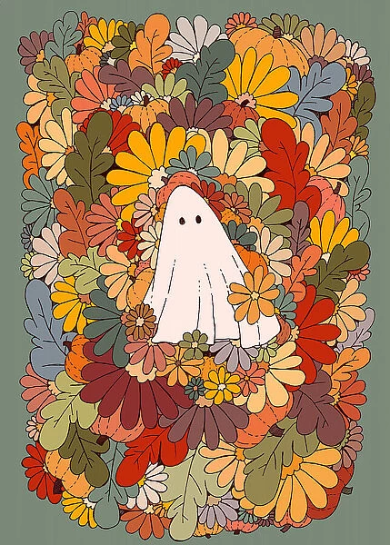 Ghost and Flowers