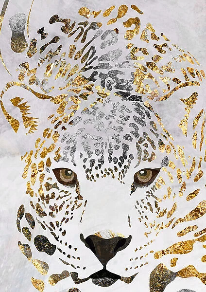 Grunge jaguar gold