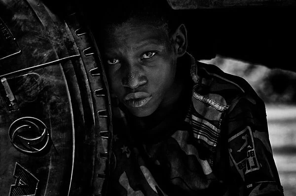 Hiding under a truck - Niger