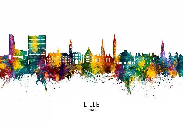 Lille France Skyline