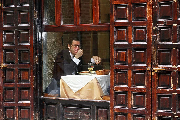 Lonely Man Dinner in Madrid's Latin Quarter