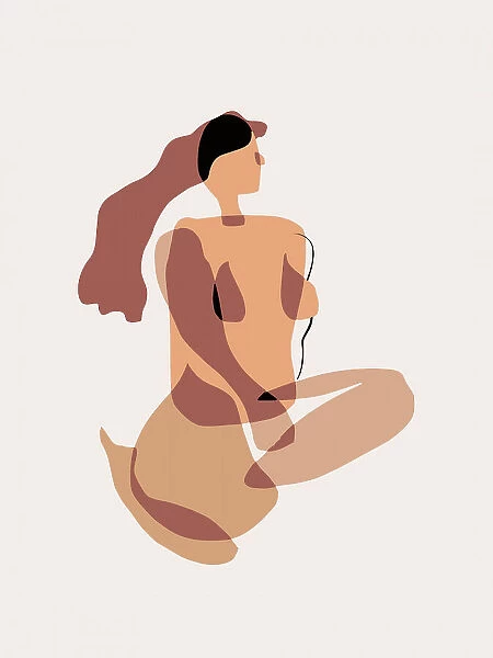 Nude Yoga Stretch