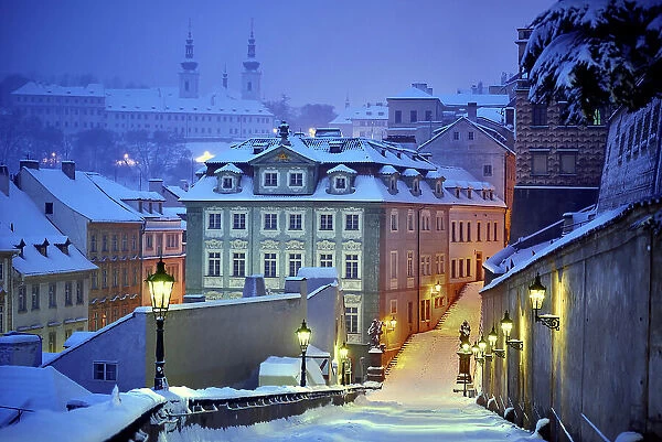 Prague in white