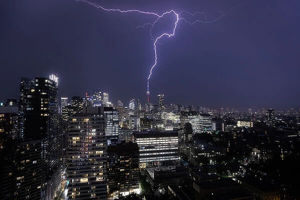 Toronto Struck By Lightning