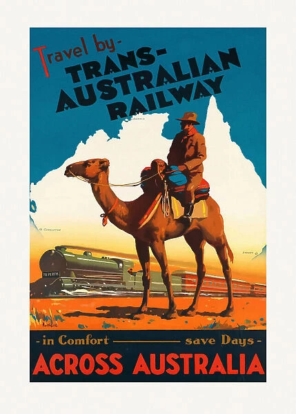Trans Australian Railway Poster