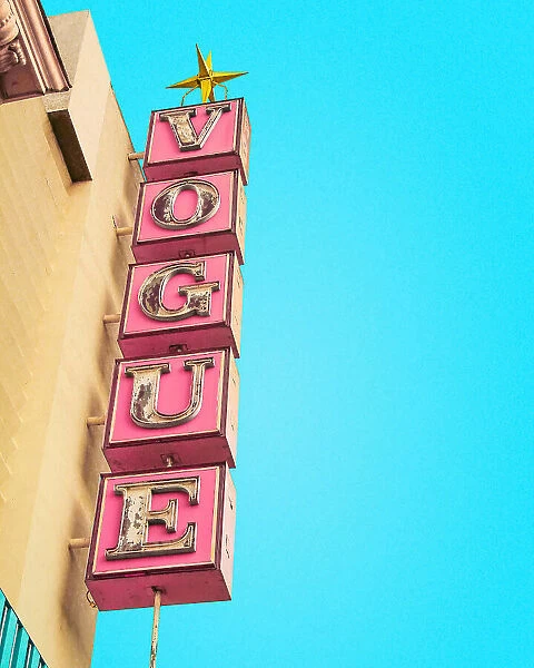 Vogue Theatre Sign in Hollywood