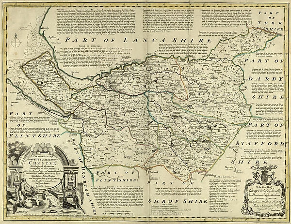 County Map of Cheshire, c. 1777
